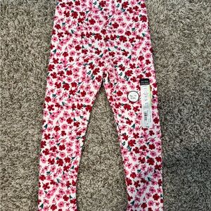 NWT Okie Dokie Pink Floral Leggings